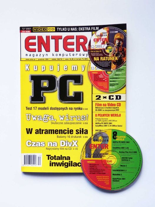 Enter 12/2001 + CD Magazyn komputerowy grudzień