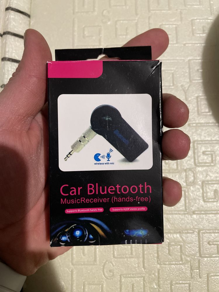 Автомобільний Bluetooth через AUX адаптер аудиоприемник