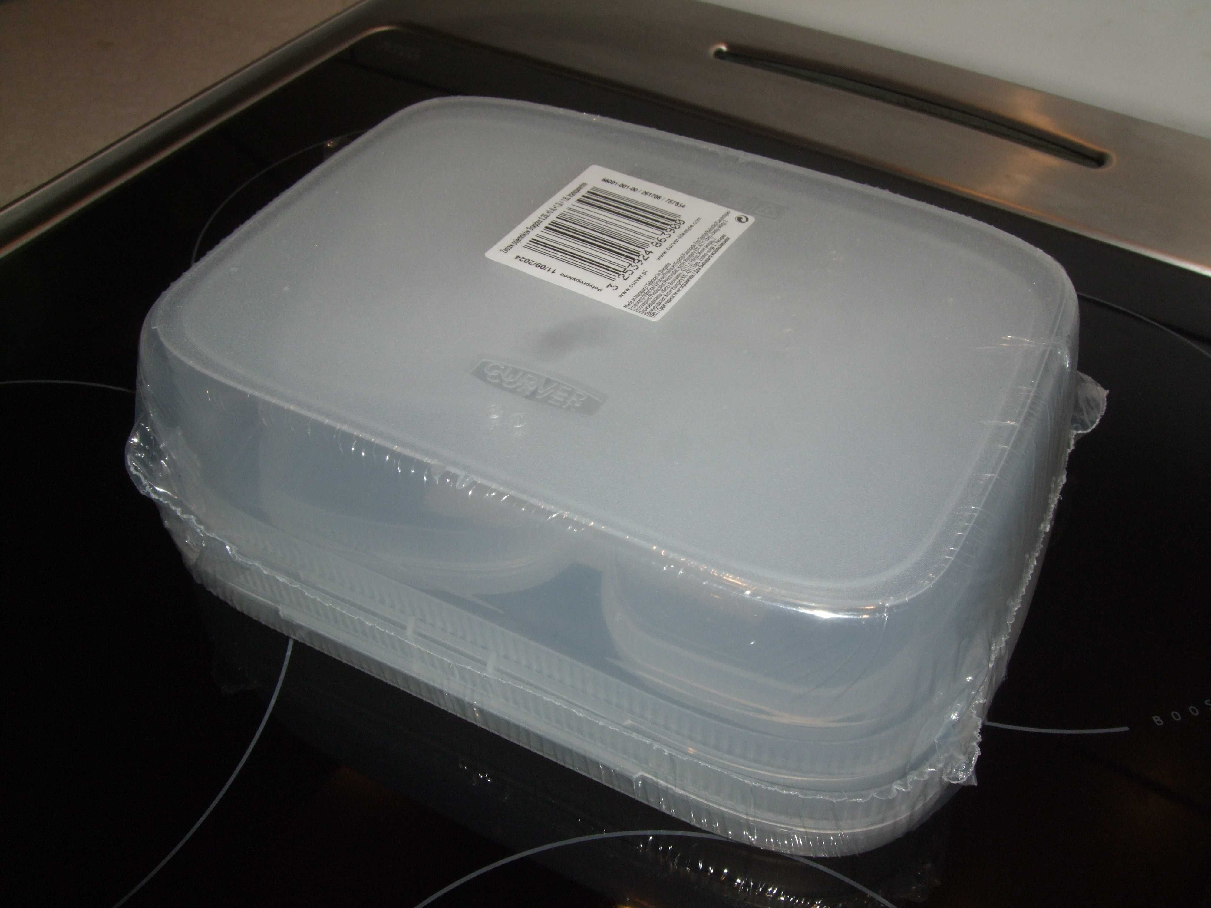 CURVER Zestaw Pojemników SNAPBOX 0,25l+0,4l+1,3l+1,8l Transparentne
