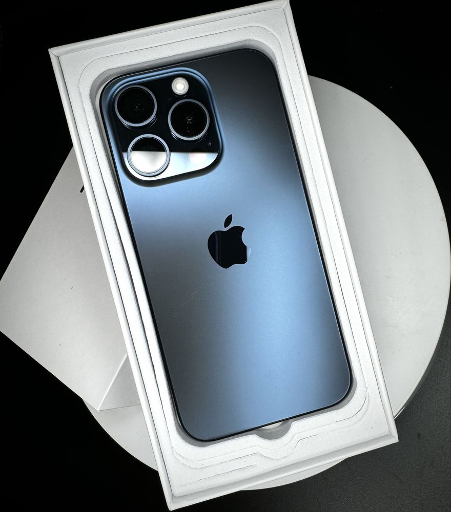 Apple iphone 15 pro 256gb blue jak nowy 100% bat 6msc gwar