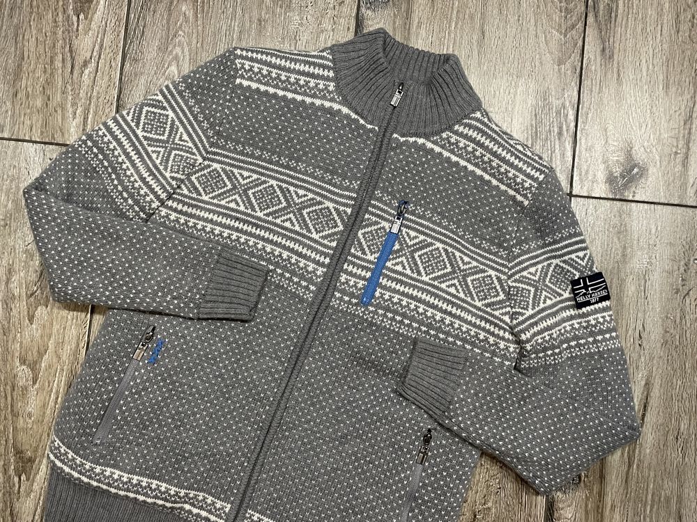 Męski sweter HELLY HANSEN Norweski Styl Wełna Wool na Polarku roz M