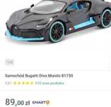 Zabawka auto samochodzie bugatti NOWY kolekcjonerskie albo o zabawy