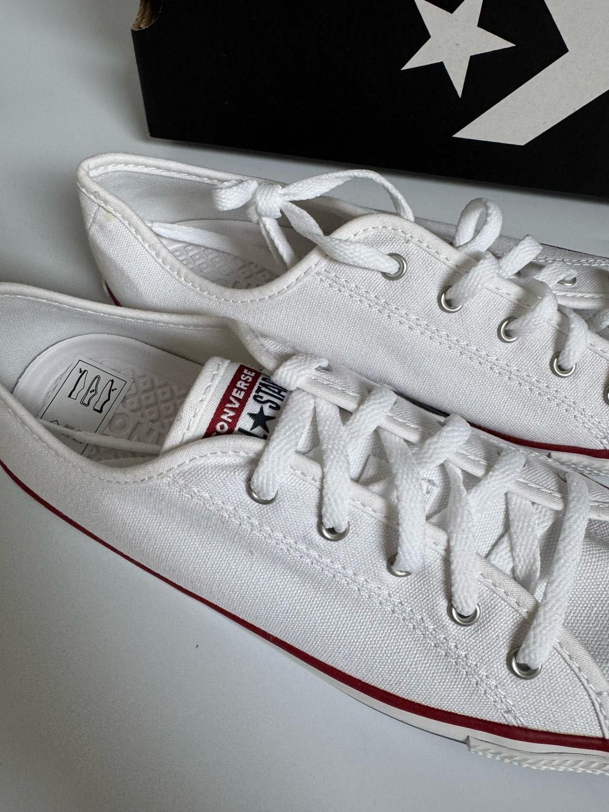 Nowe trampki unisex CONVERSE białe 37,5