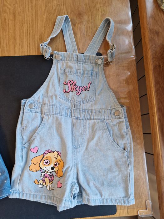 3 sztuki ogrodniczek spódniczka na szwlkach ogrodniczki r. 116