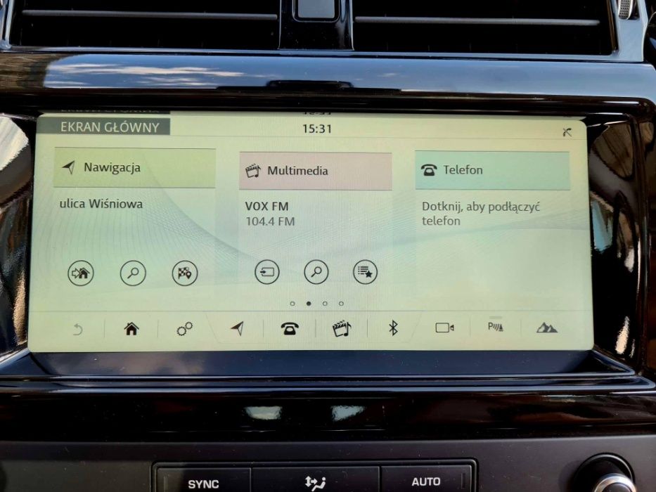 JAGUAR XF XE F-pace E-pace zmiana regionu z USA na Europę polskie menu