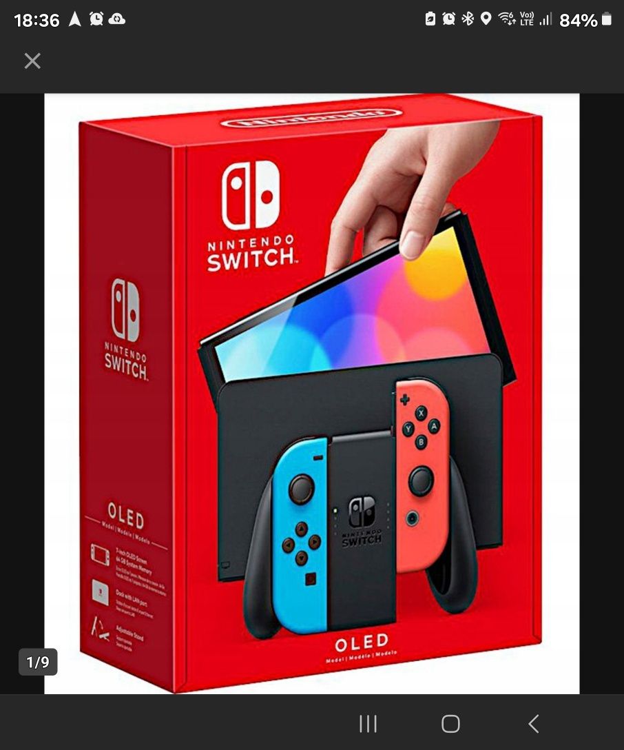 Intendo switch jak nowe