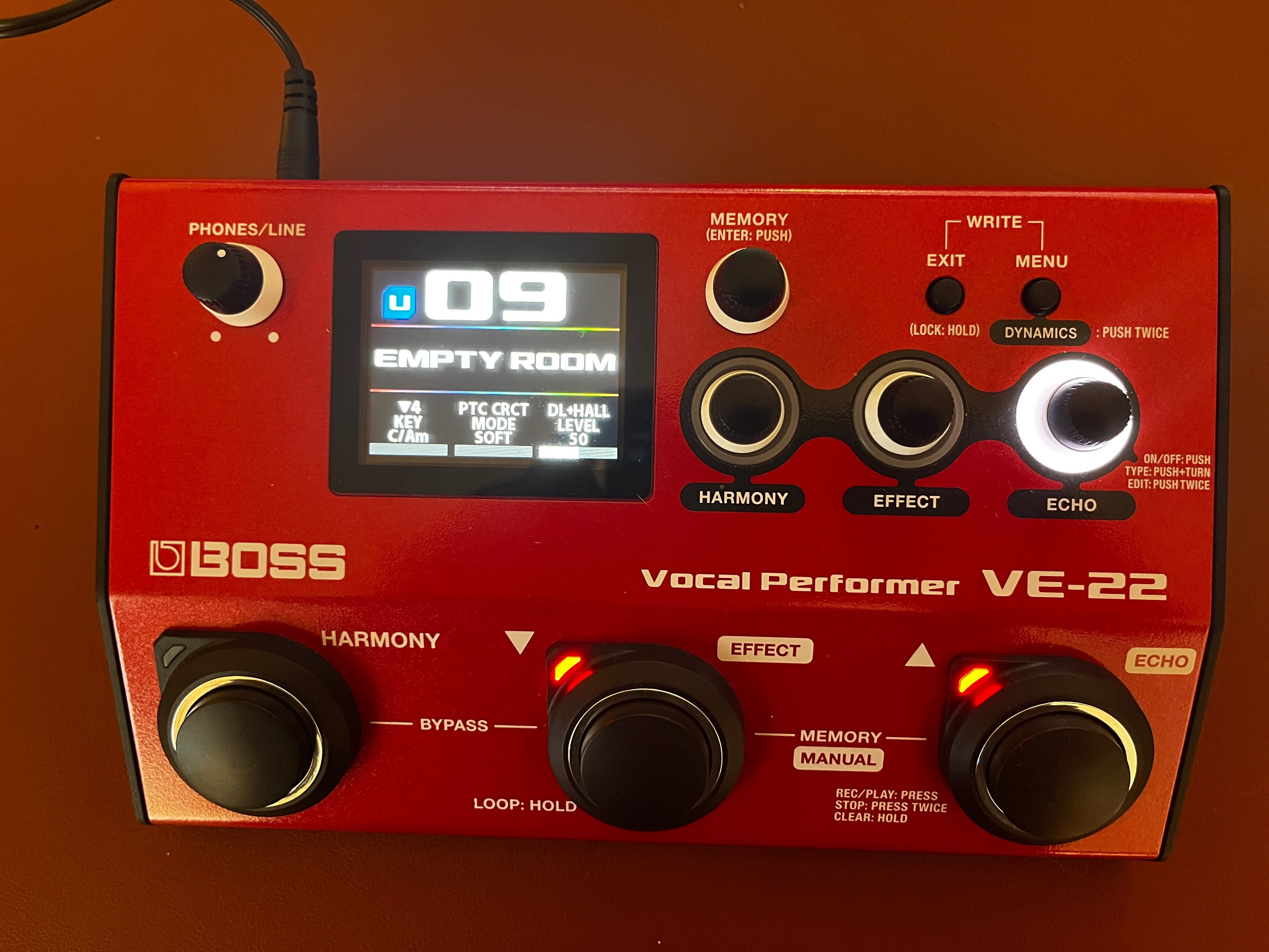 Boss VE-22 processador de voz como novo
