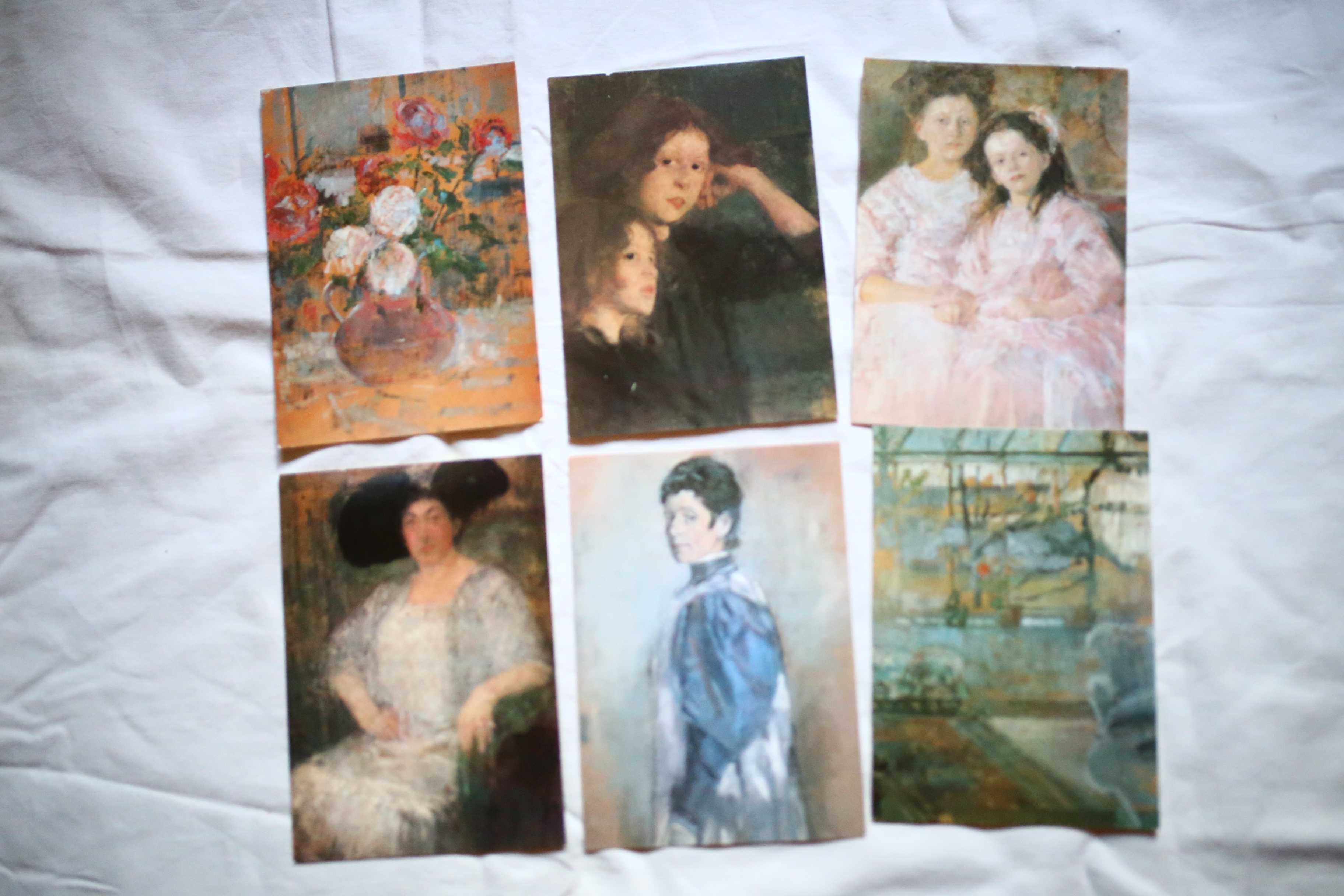 OLGA BOZNAŃSKA obrazy malarstwo zestaw 6 pocztówek, unikat