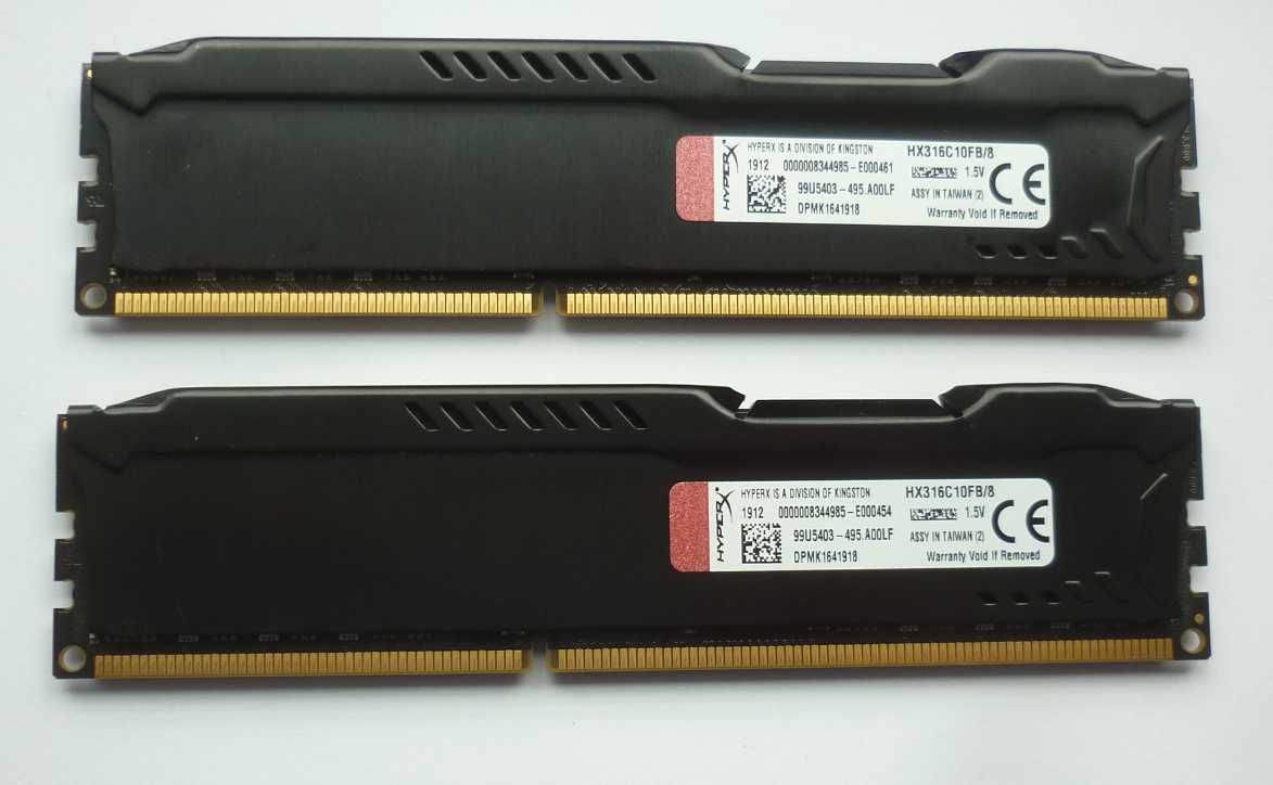 Pamięć DDR3 / 16Gb / Kingston Fury HyperX / Geil  / Adata /1600MHz