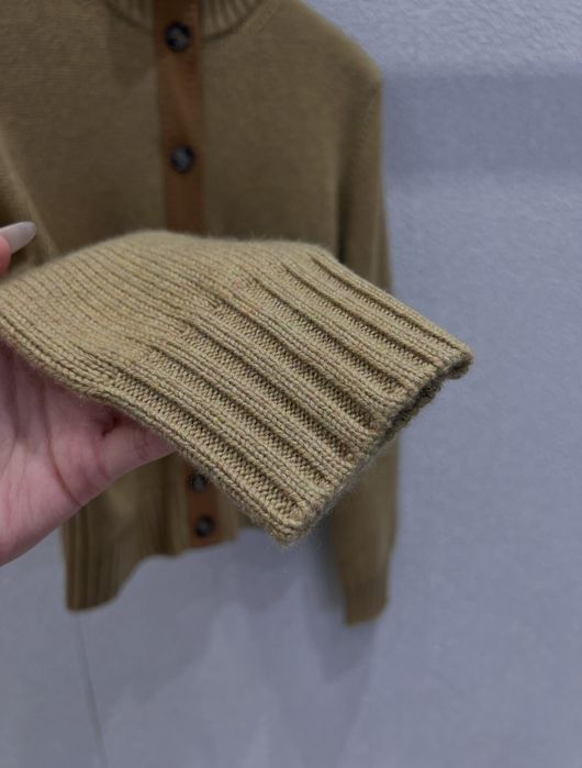 Loro Piana kardigan z kaszmiru i zamszu