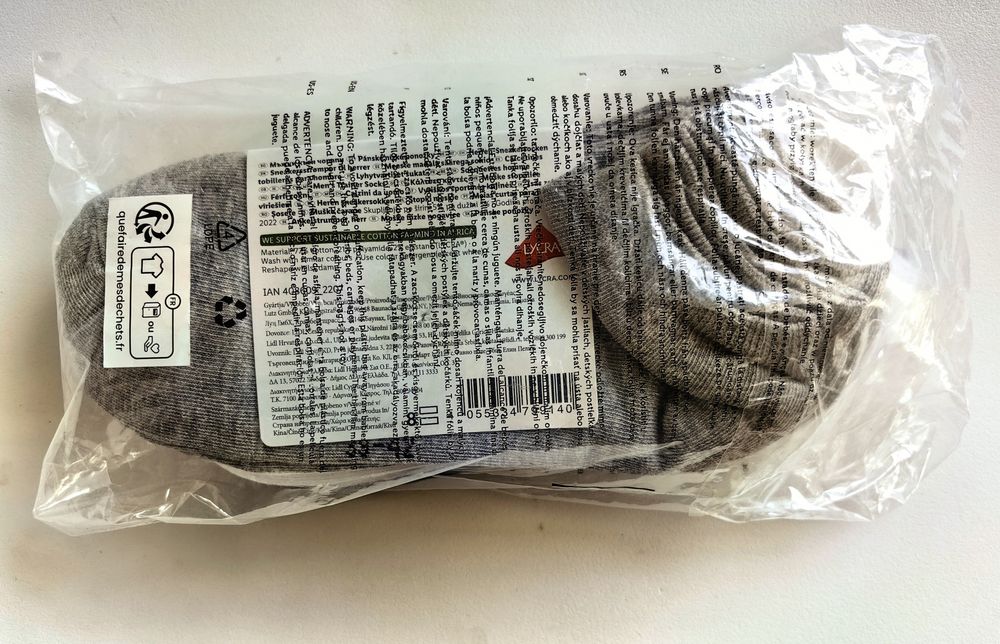 LIVARNO Zestaw 7 PAR skarpetki BAWEŁNIANE męskie ODDYCHAJĄCE 39-42