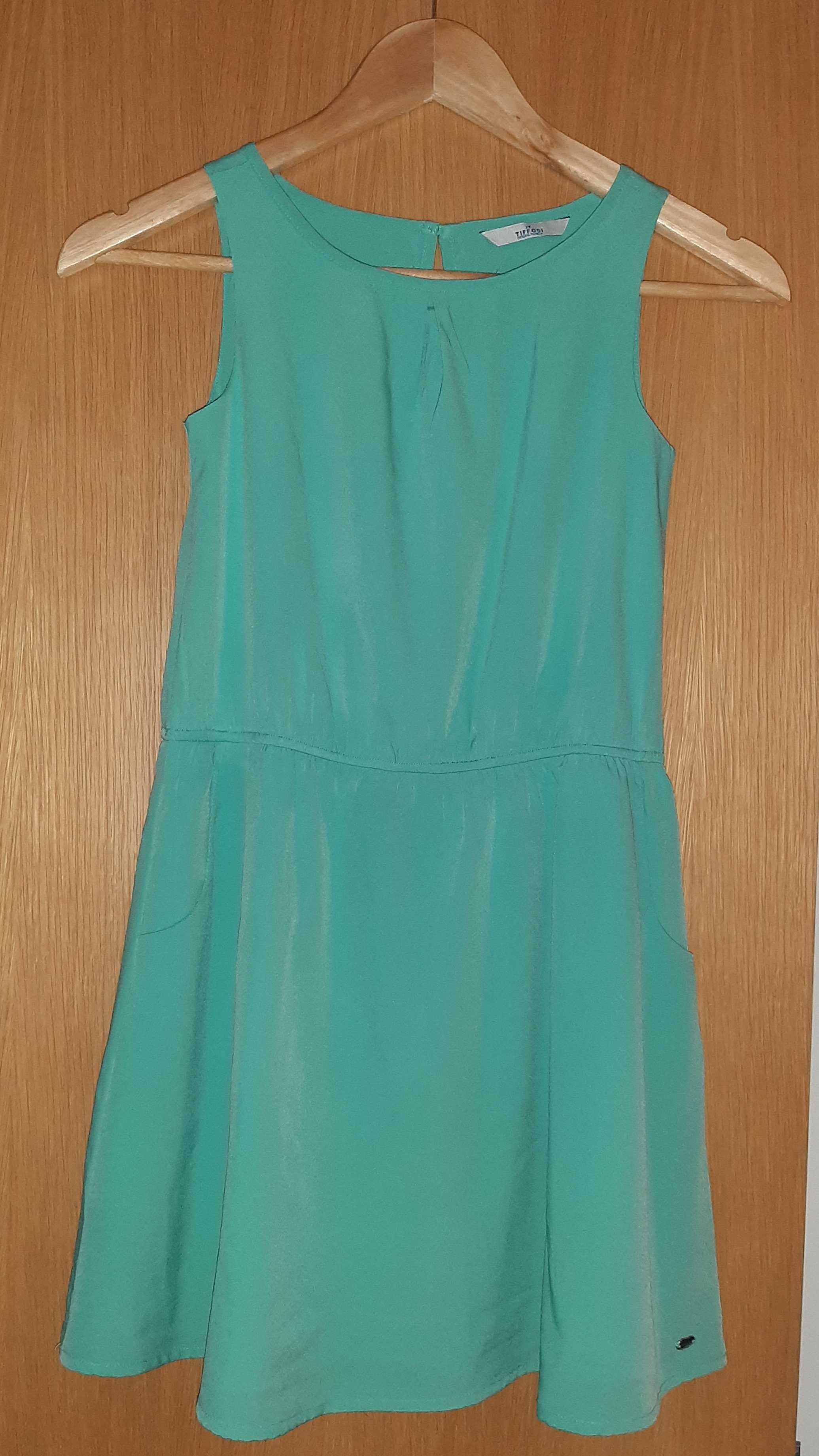 Vestido alças verde água - Tiffosi 9/10 anos (140 cm)