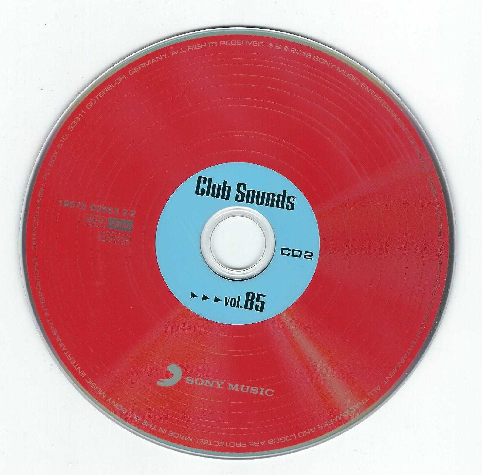 3 CD - Club Sounds Vol. 85 (2018) (Sony Music) (Digipak)