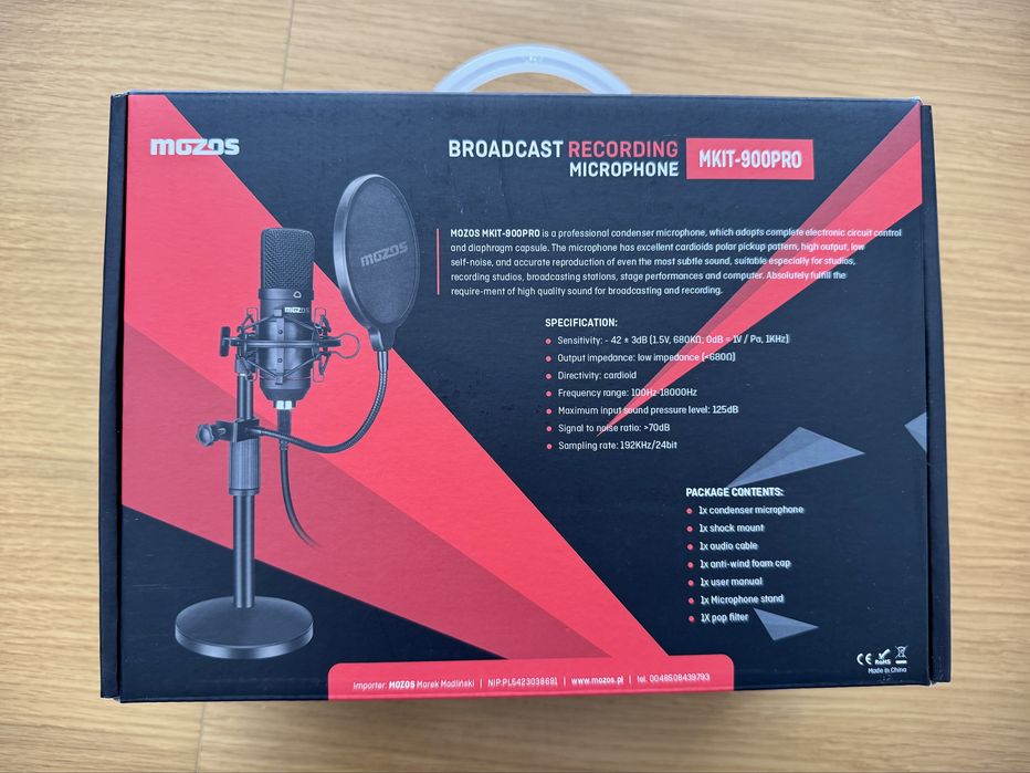Mikrofon Pojemnosciowy Mozos MKIT-900PRO