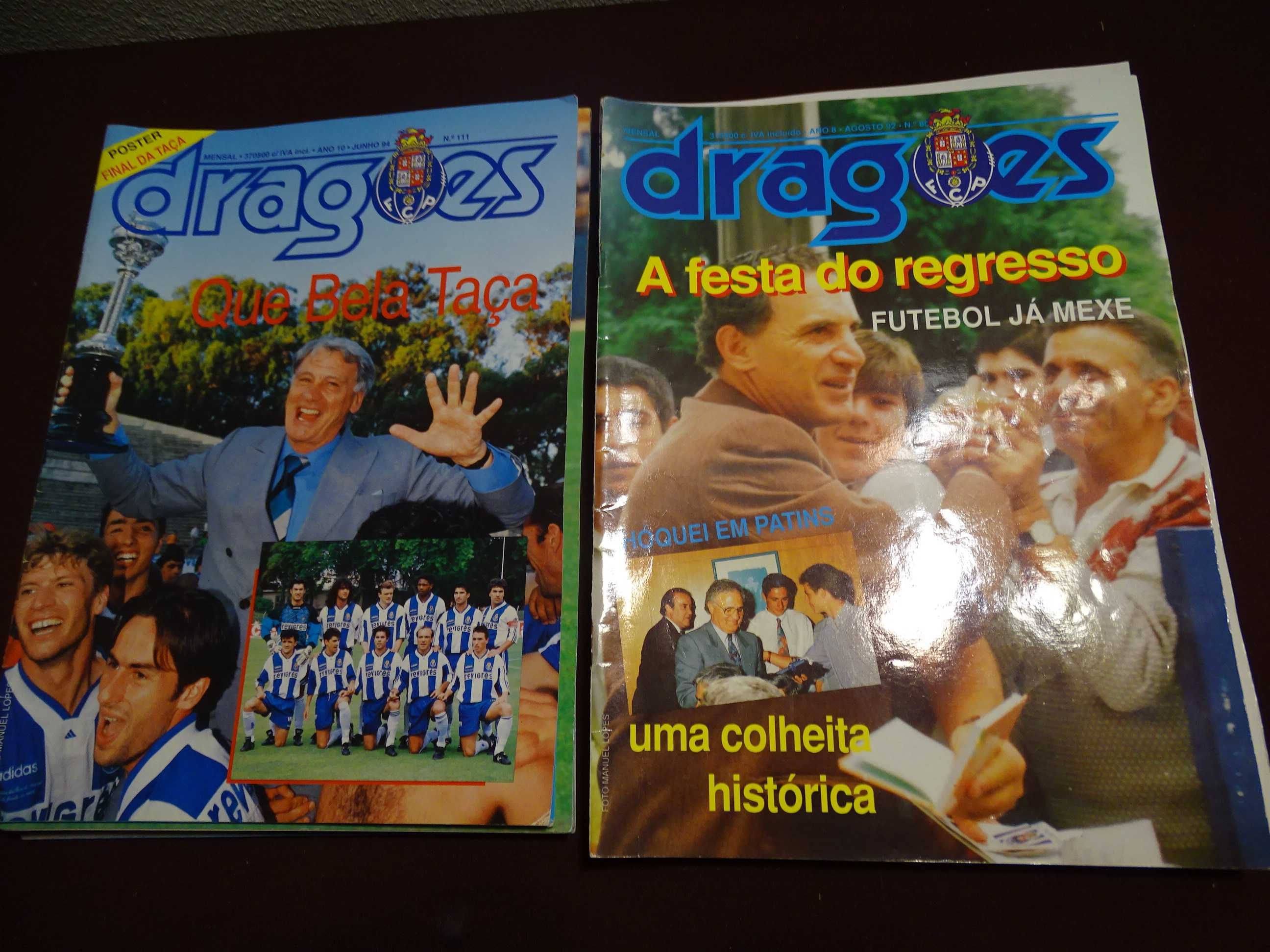 Dragões-Lote de 14 Revistas antigas em bom estado