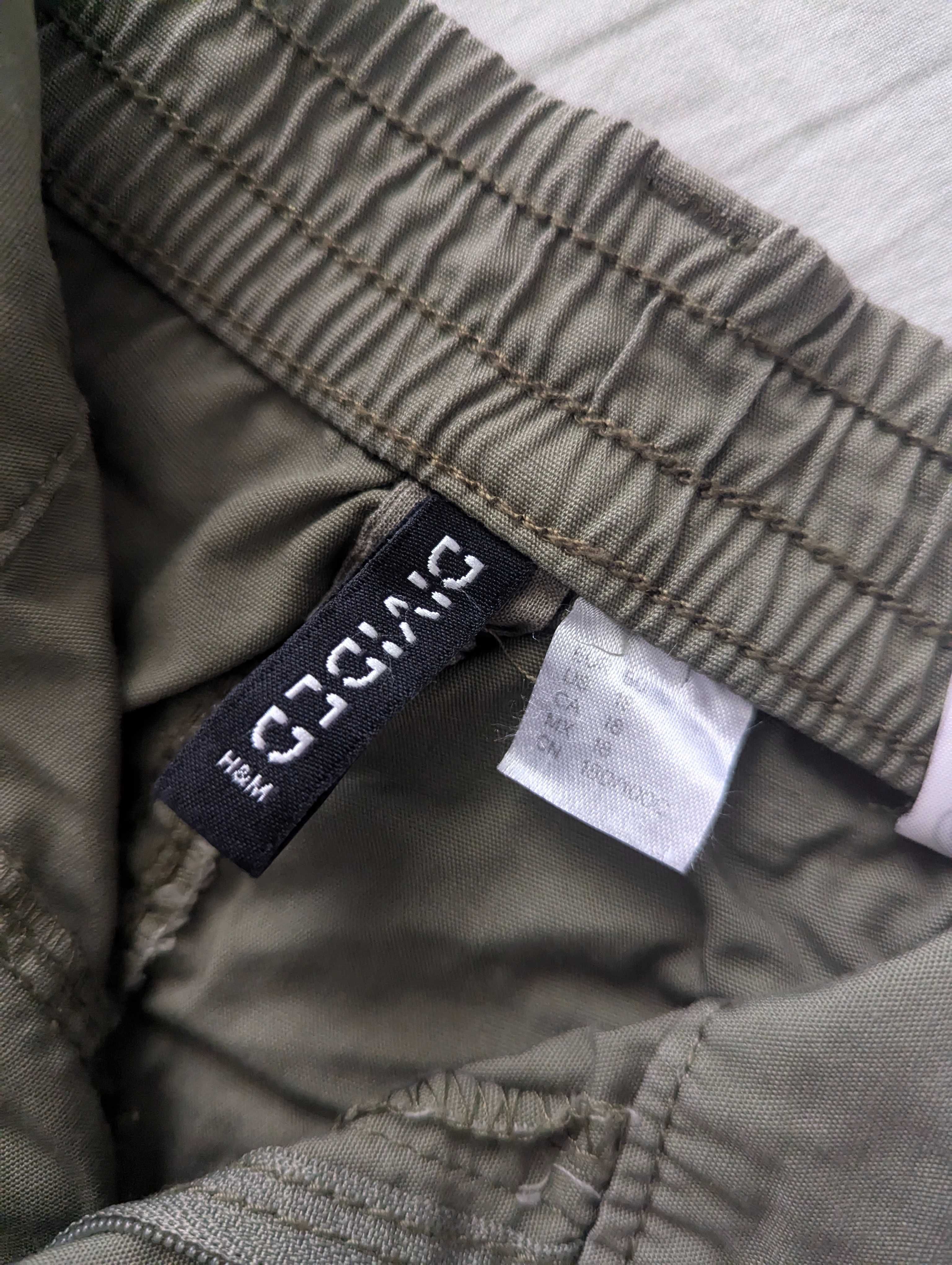 Nowe spodnie H&M Divided bawełna bojówki r. 50