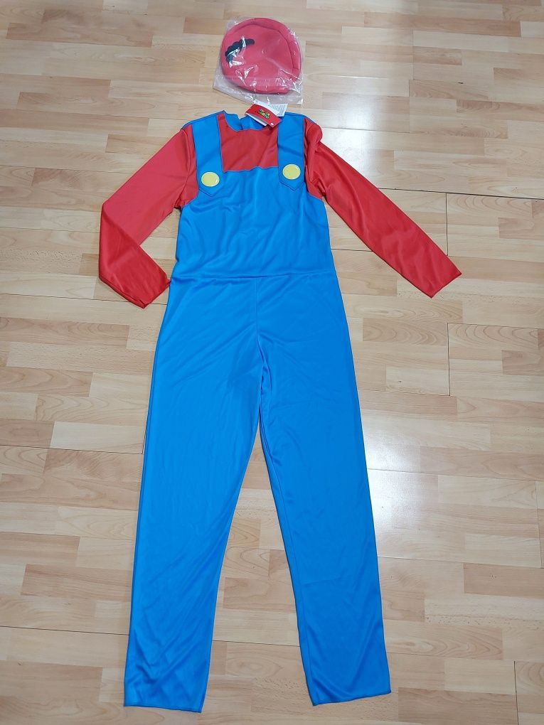 Nowy kostium Super Mario Bros  M L 3w1 meski Nintendo damski