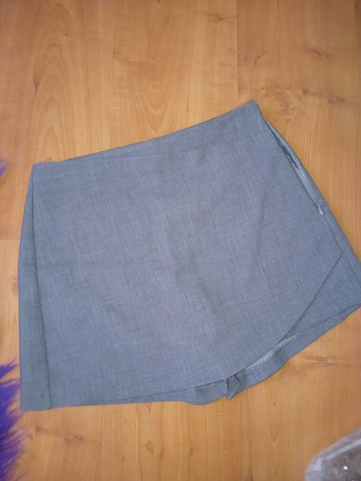 Saia/calção Xadrez e Cinzento