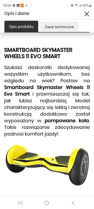 Sprzedam deskorolkę elektryczną