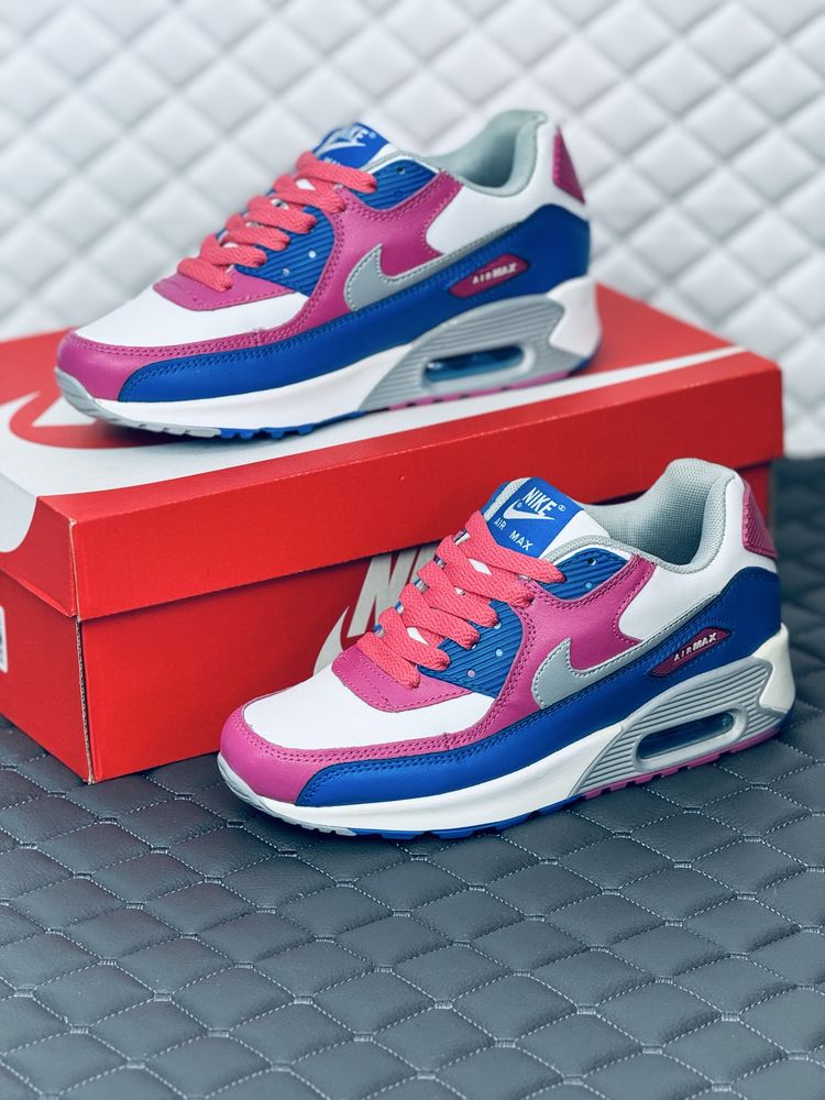 Женские кожаные кроссовки Nike air max 90 кожа