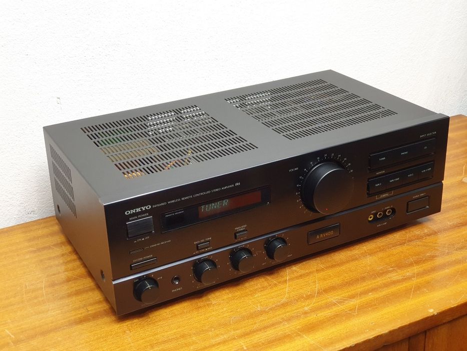 Onkyo A RV 400 wzmacniacz solidny 2 x 100W 8ohm pilot
