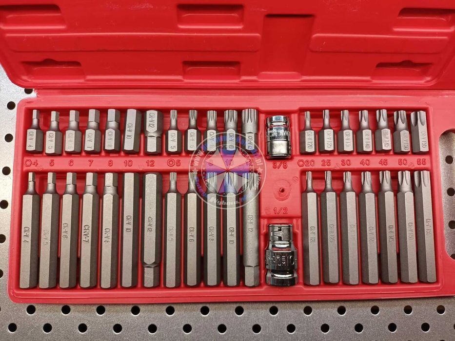 Bity klucze torx, spline, imbus, zestaw 40-el. zestaw bitów bity torx
