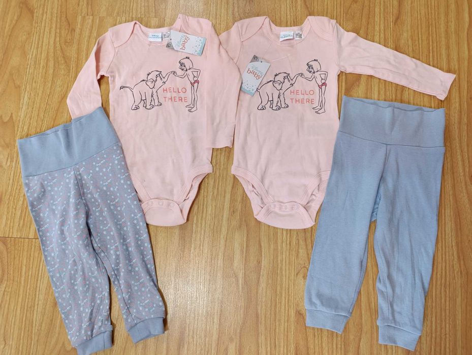 Боді з довгими рукавами, штани 80 р