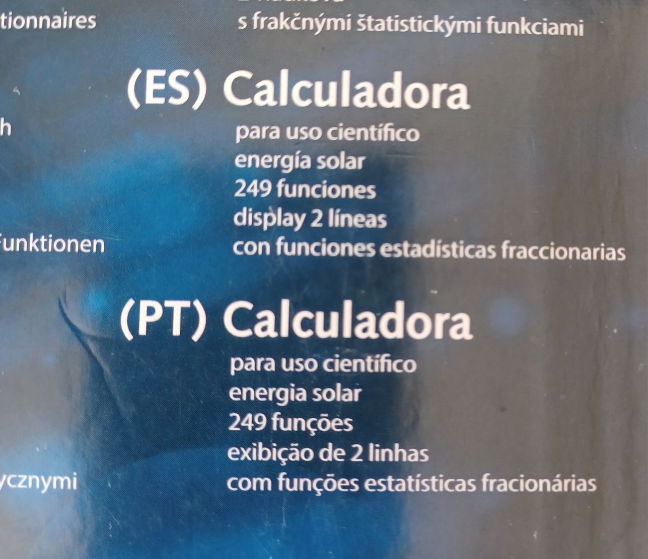 Calculadora cientifica solar  estudantes e profissionais.