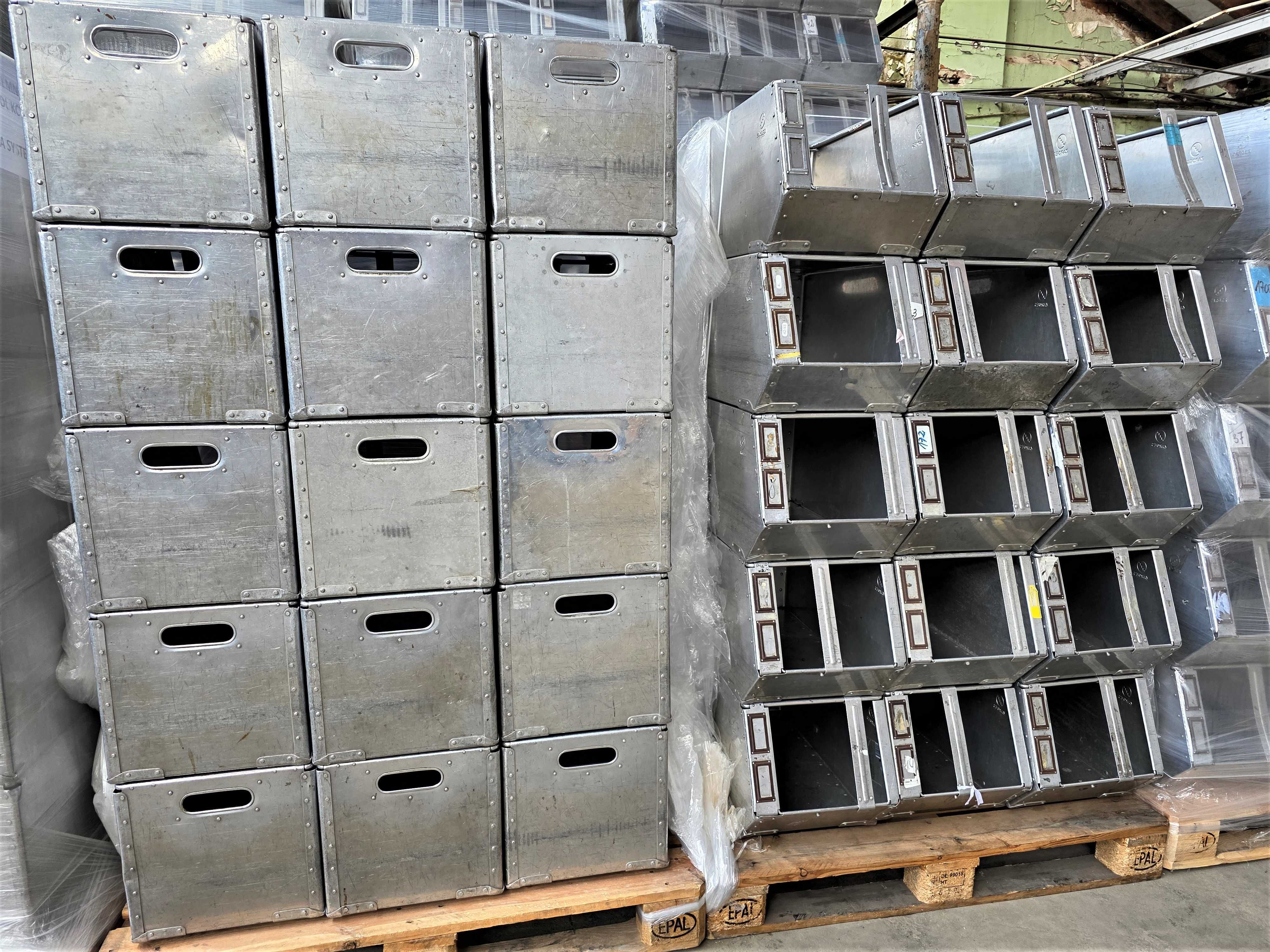 Pojemnik Kosz Kuweta Skrzynka Box Metalowy Aluminiowy Magazyn Warsztat