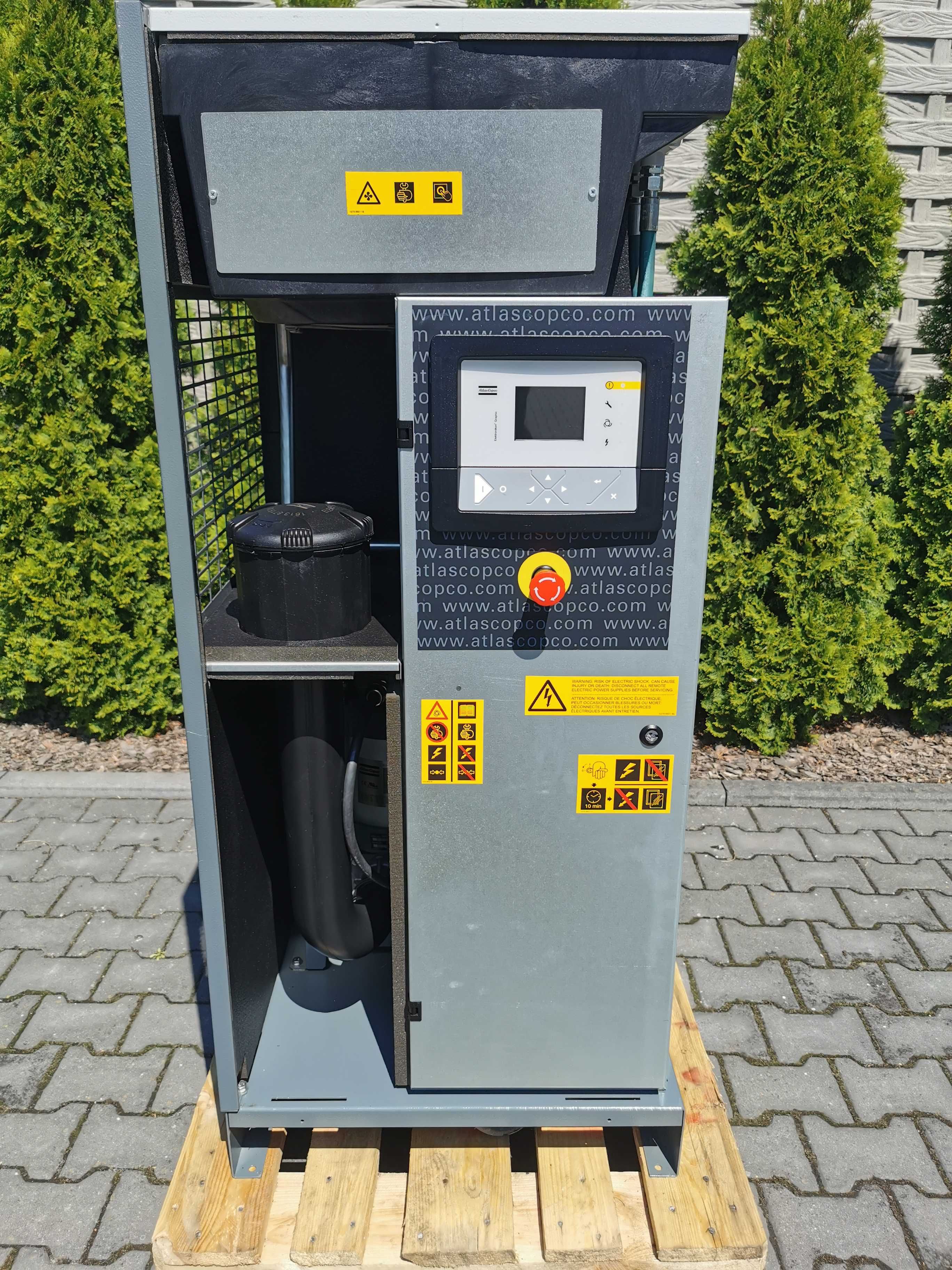2015r 7.5kw FALOWNIK Sprężarka śrubowa ATLAS COPCO +osuszacz 1300L/M