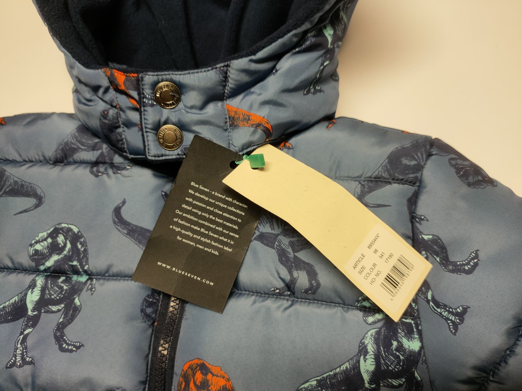 Kurtka Blue Seven Kids Dinosaurs dziecięca ocieplana r. 98 / 3