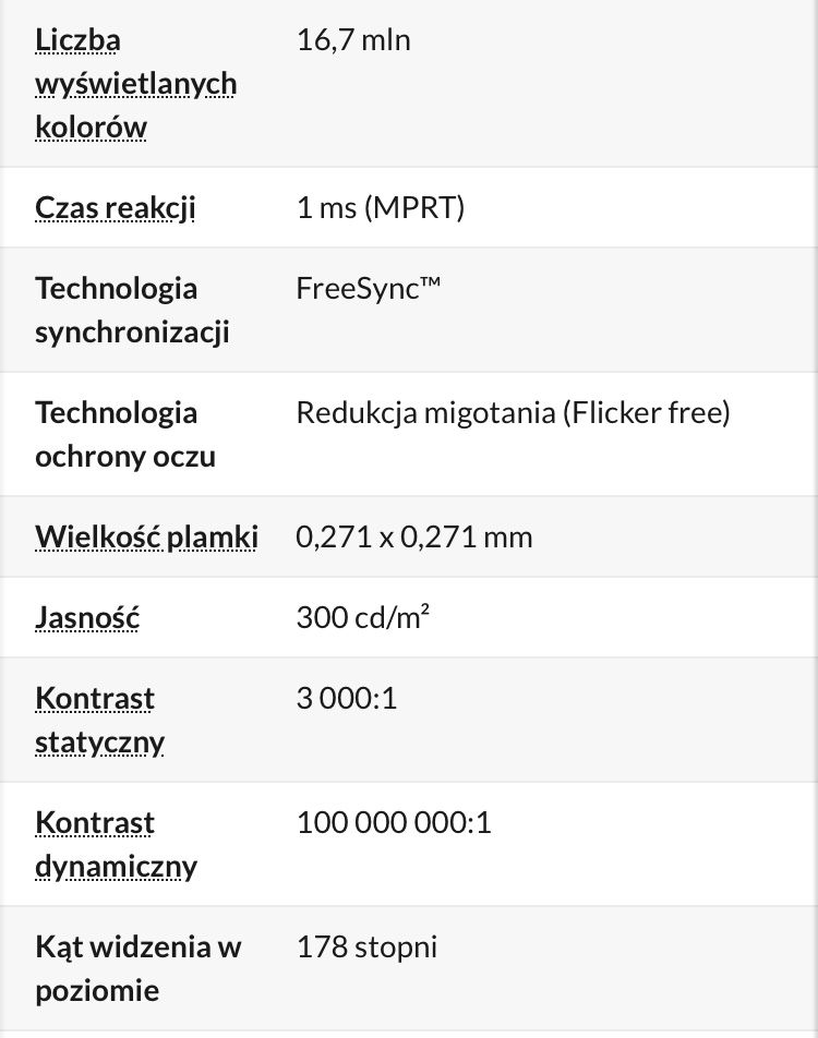 Monitor gamingowy MSI Optix MAG241C z zakrzywionym ekranem Led