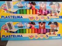 Шикарный мягкий пластилин SweetColours, ,Польша, круглый, 18 цветов