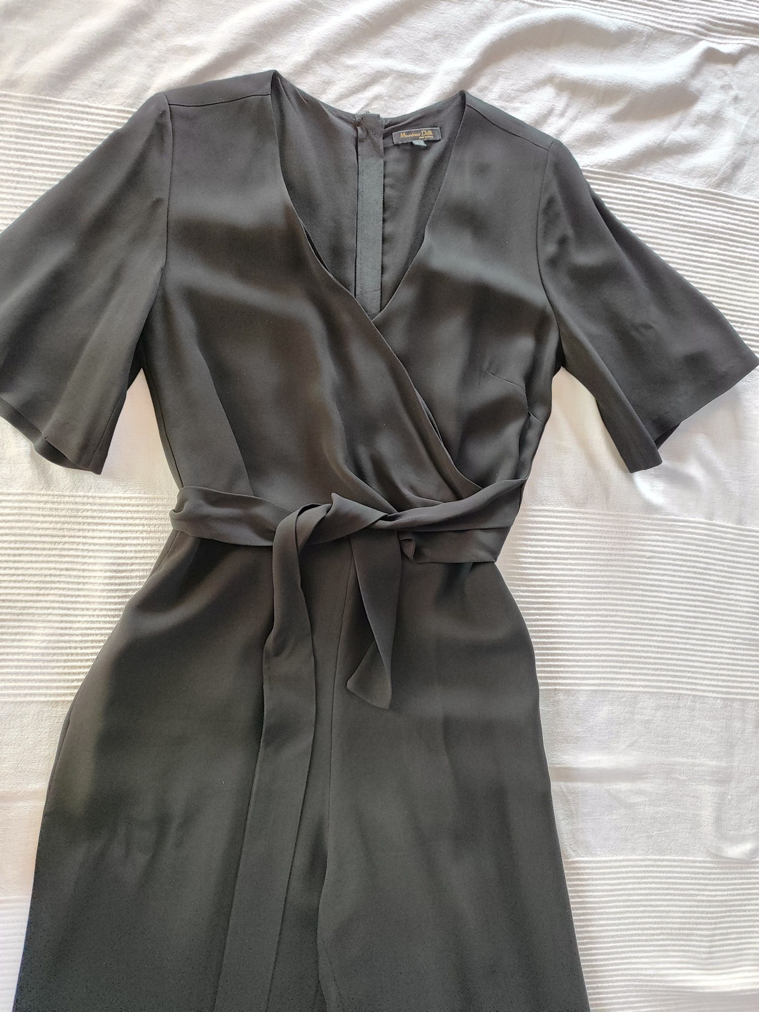 Massimo Dutti Czarny elegancki kombinezon rozm. 38
