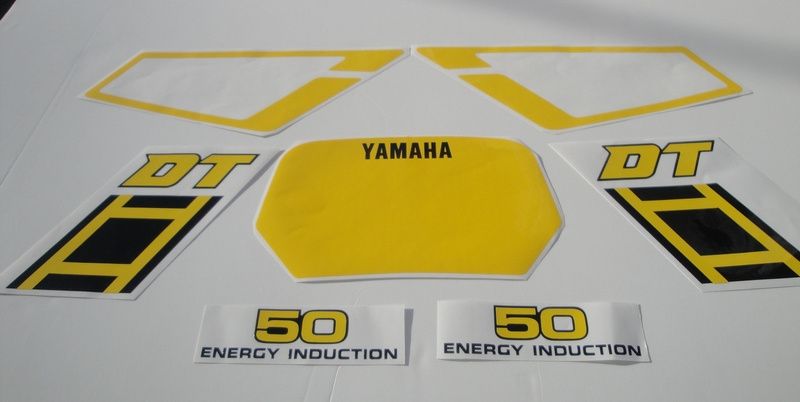 Autocolantes Yamaha DT50 LC vintage stickers decalS