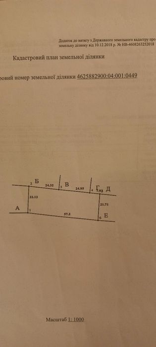 Під будівництво с. Вороців 12.5сот.