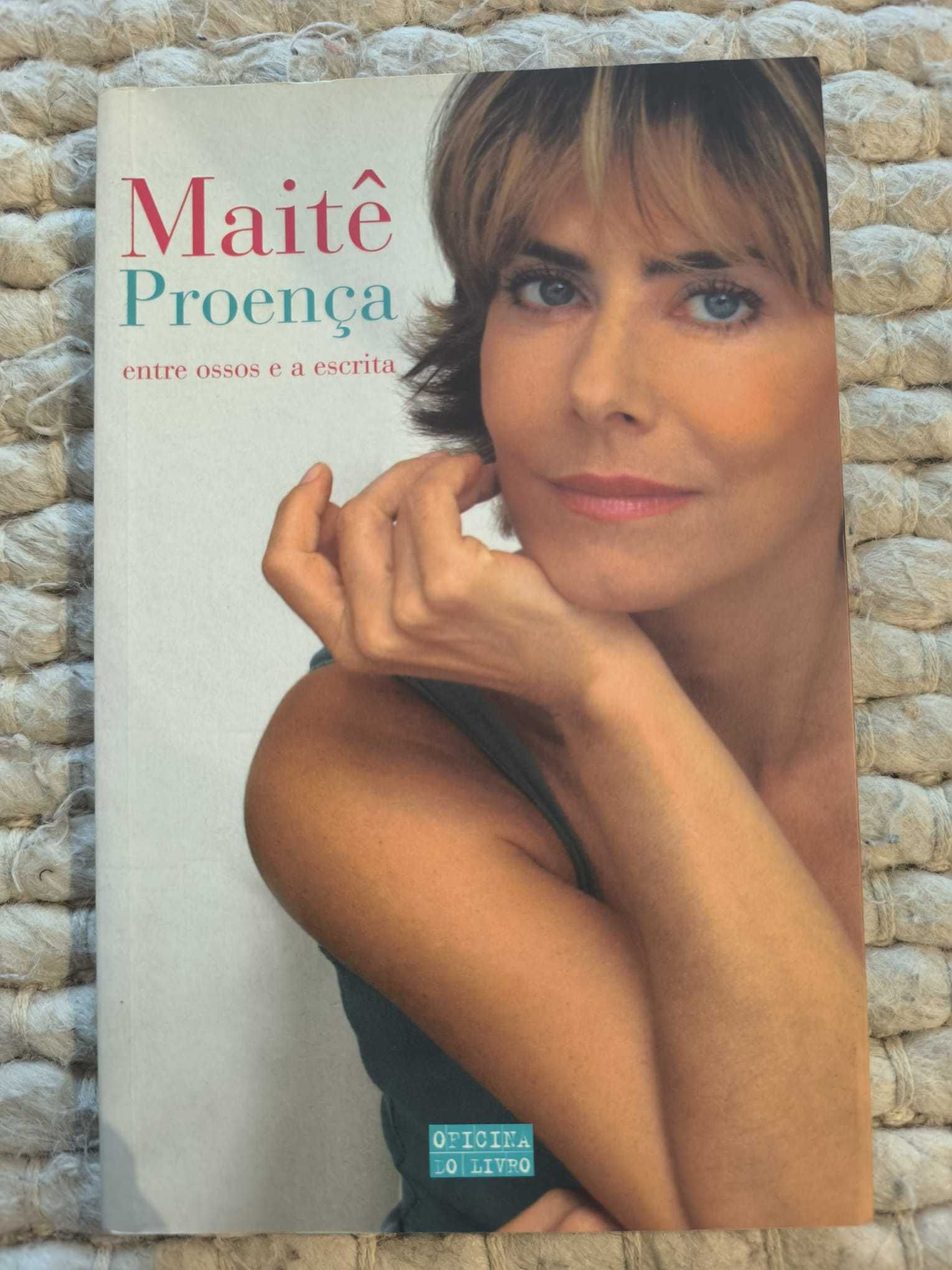 Livro "Entre Ossos e a Escrita" de Maitê Proença