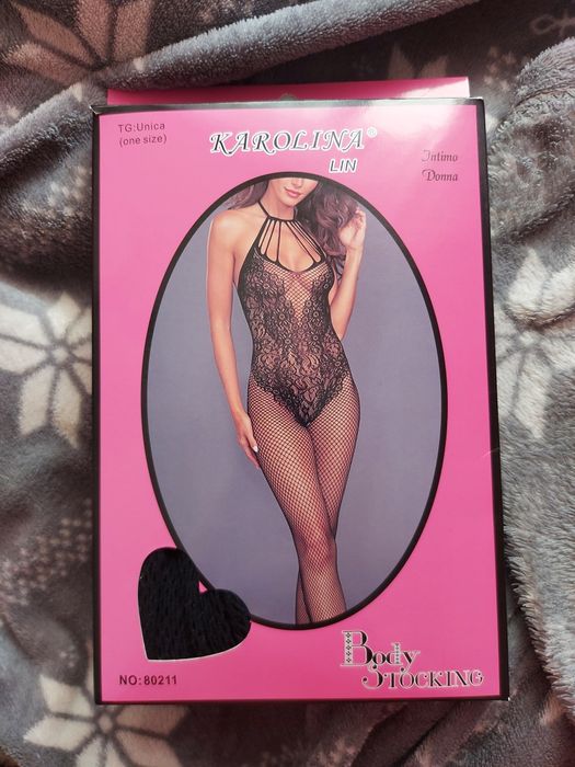 Koronkowe body, na całe ciało, wiązane