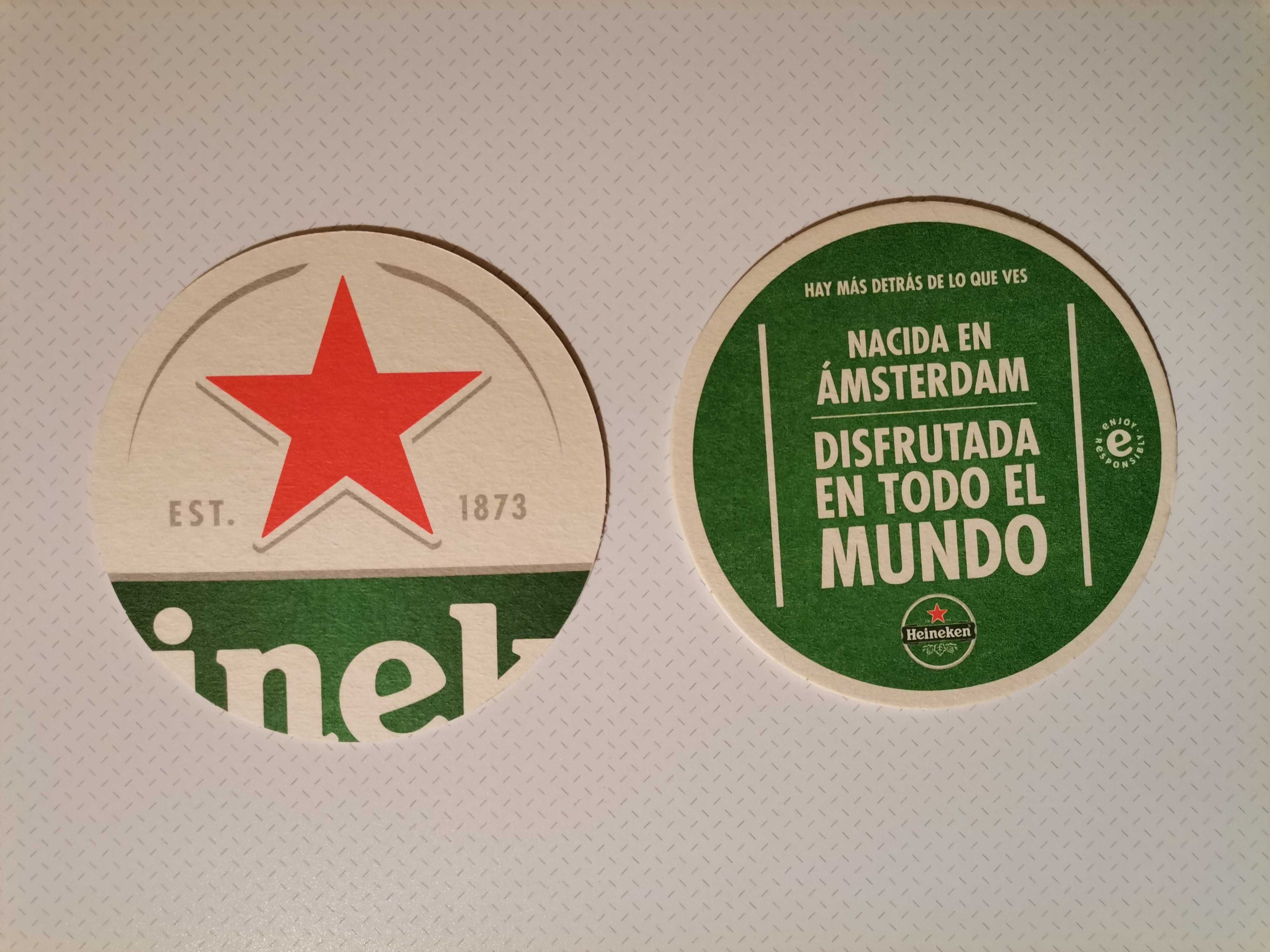 Bases para copos - Heineken, Budweiser, Beck's, Carling, Hop House