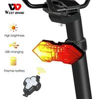 Велосипедный задний фонарь WB с дистанционным управлением велофонарь