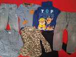 H&M Zara 7x spodnie, bluzka, koszulobody, koszula, r.98-104