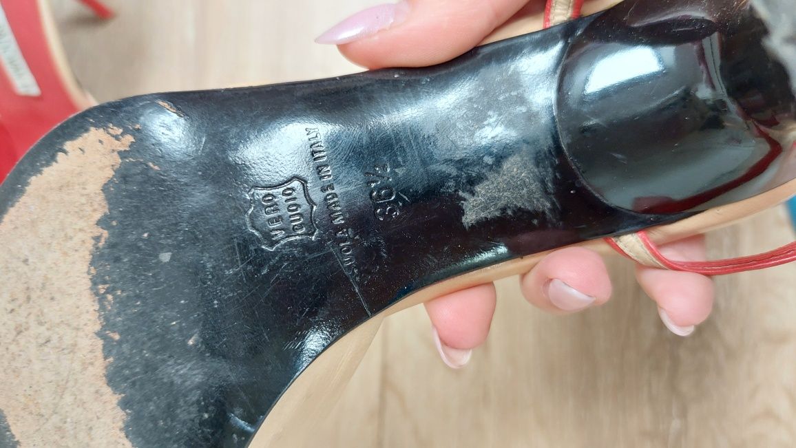 buty  damskie  skórzane  szpilki sandały,  czółenka r. 37.5