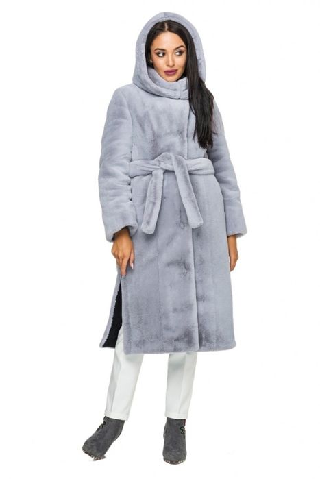 Шуба з еко хутра кролика