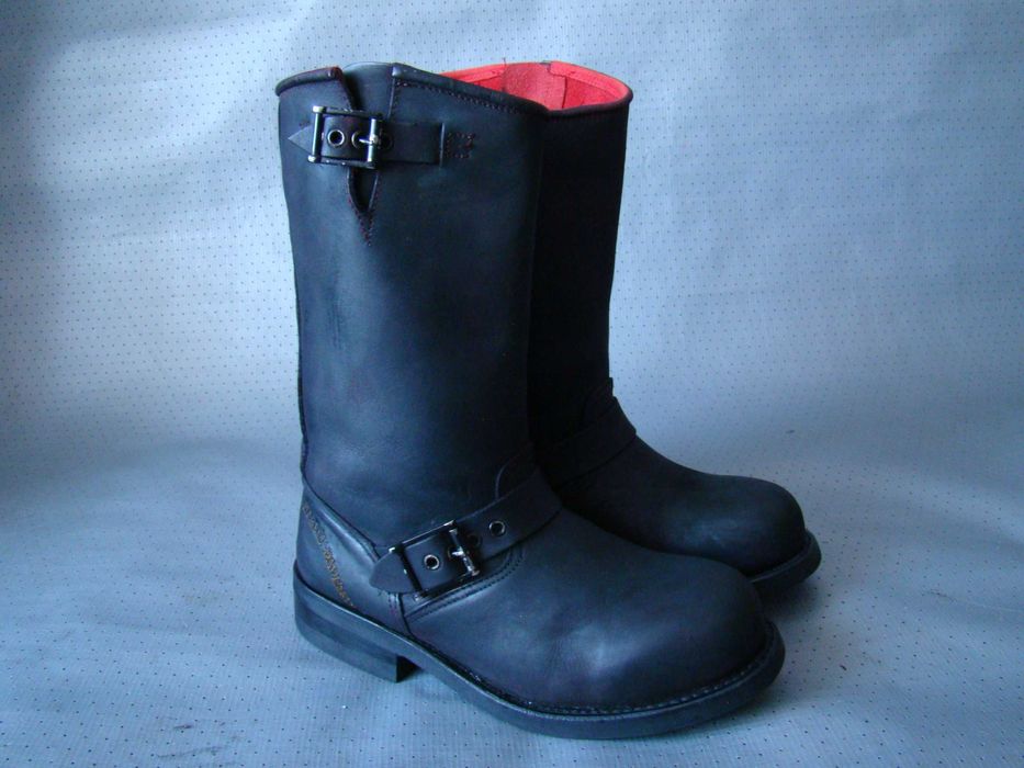 Кожаные МОТО сапоги HARLEY DAVIDSON - 36р. мотоботы CHOPPER казаки