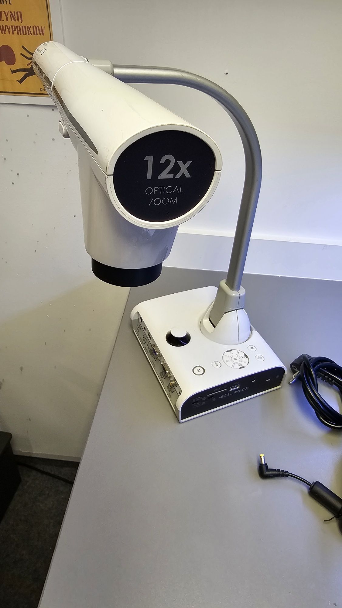 Zoomer Elmo L-12 wizualizer Dokumentkamera projektor mikroskop lekcje