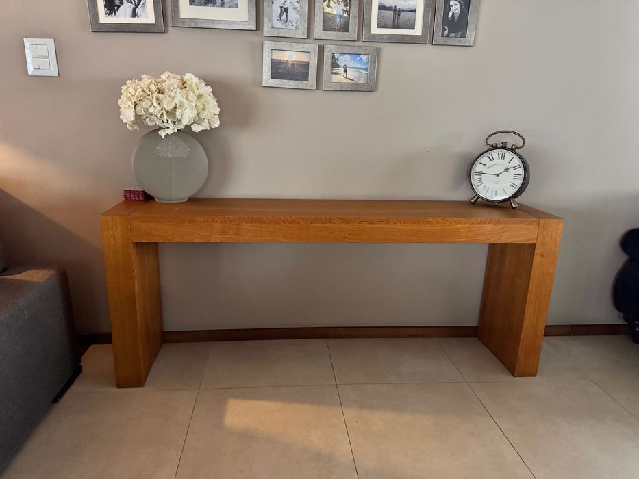 Komplet dębowych mebli do salonu