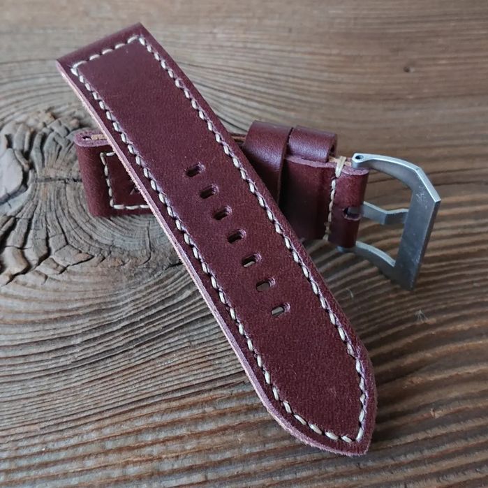 Pasek do zegarka Panerai 26 mm handmade skóra ręcznie robiony