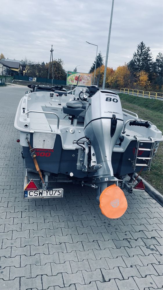 Riverfox 500 Honda 80 KM, Garmin EchoMap 102 SV UHD z GT 56