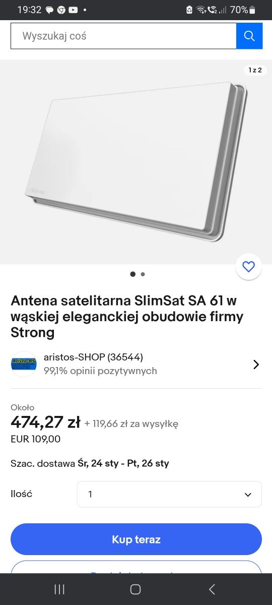 Antena satelitarna Strong model Slimsat SA61