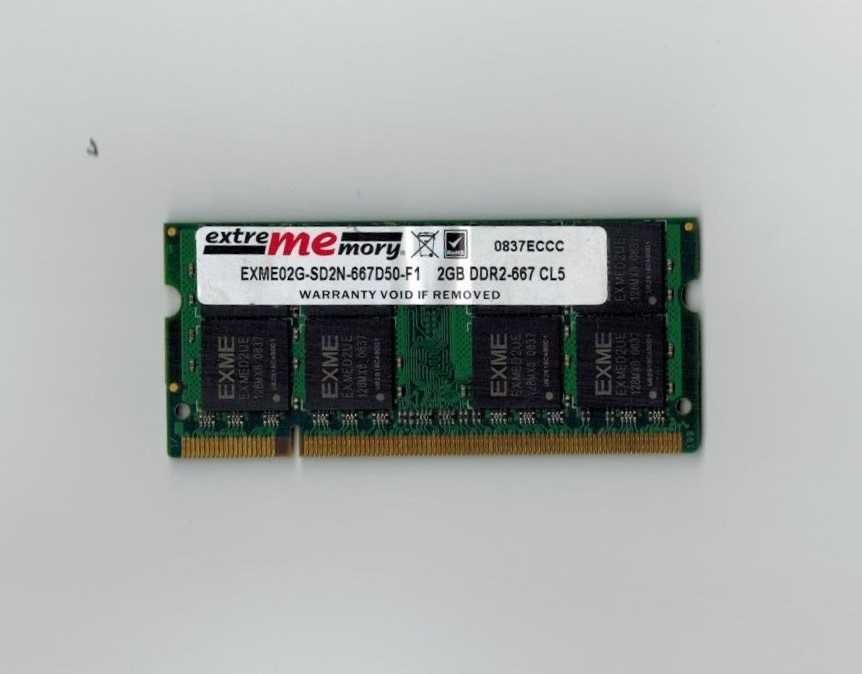 2Gb - DDR2 667Hhz - Memoria pc portati - Testada e a funcionar bem.